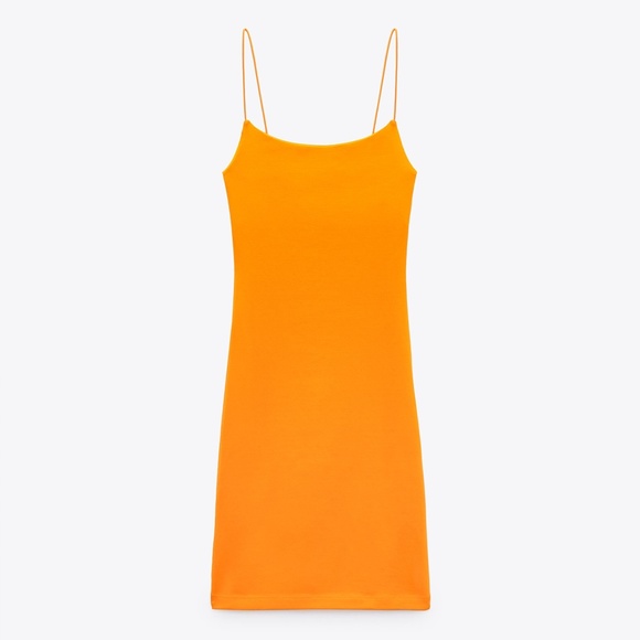 Zara Orange Mini Dress - Picture 7 of 11